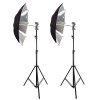 Набір студійного світла із парасолькою Prolighting PLAS 83 silver Kit-2